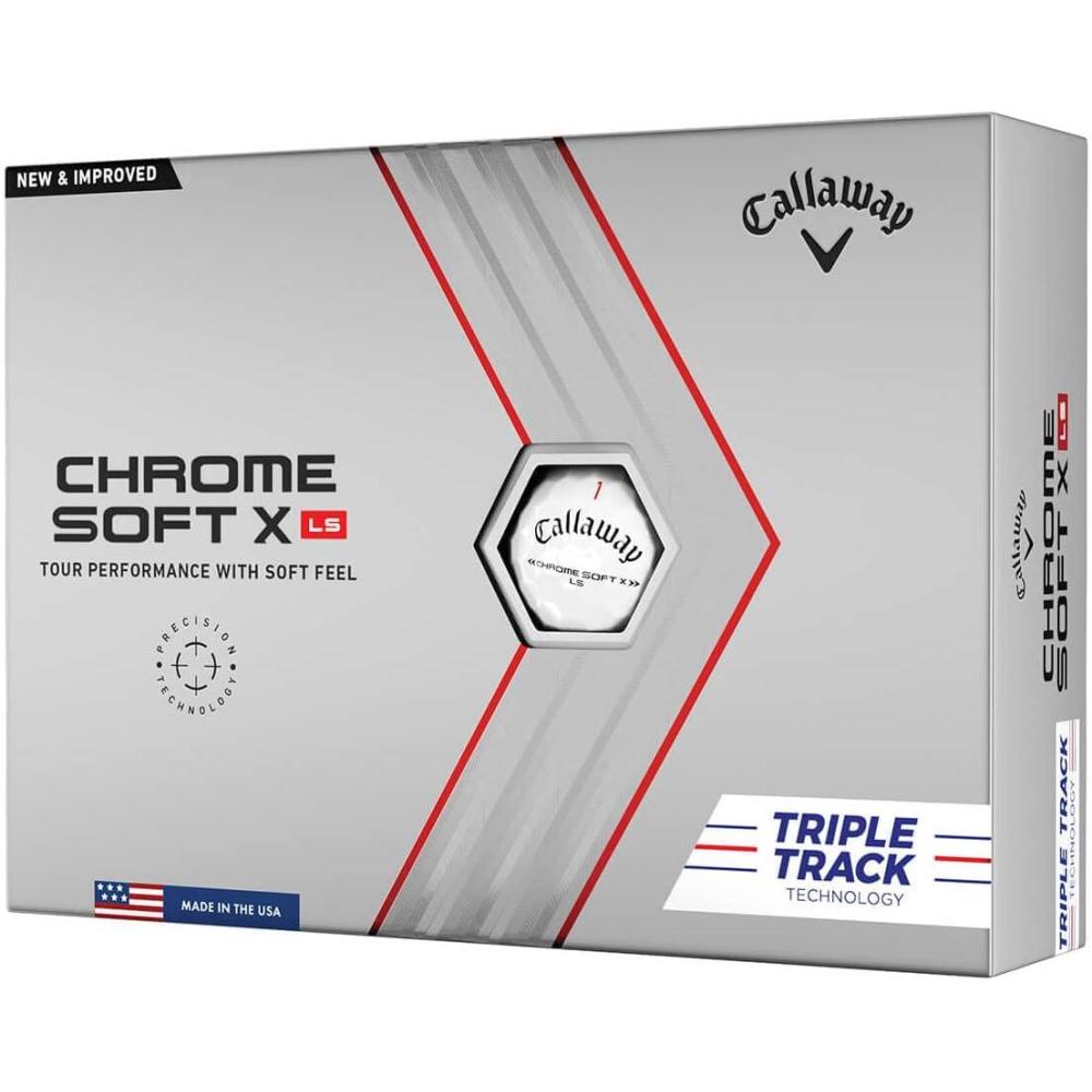 imageCallaway Golf 2022 Chrome Soft X LS Golf BallsTriple Track White