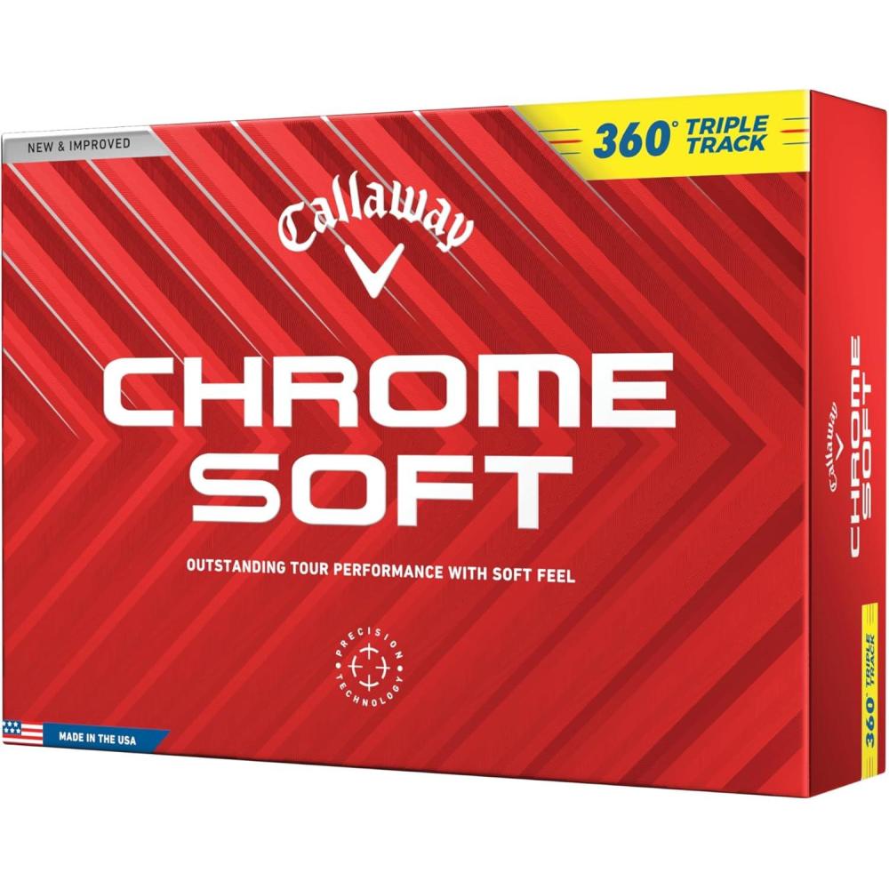 imageCallaway Golf Chrome Soft Golf Balls360 Triple Track Yellow