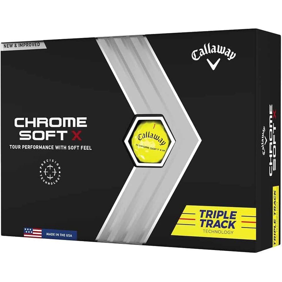 imageCallaway Golf Chrome Soft X Golf Balls Triple Track YellowTriple Track Yellow