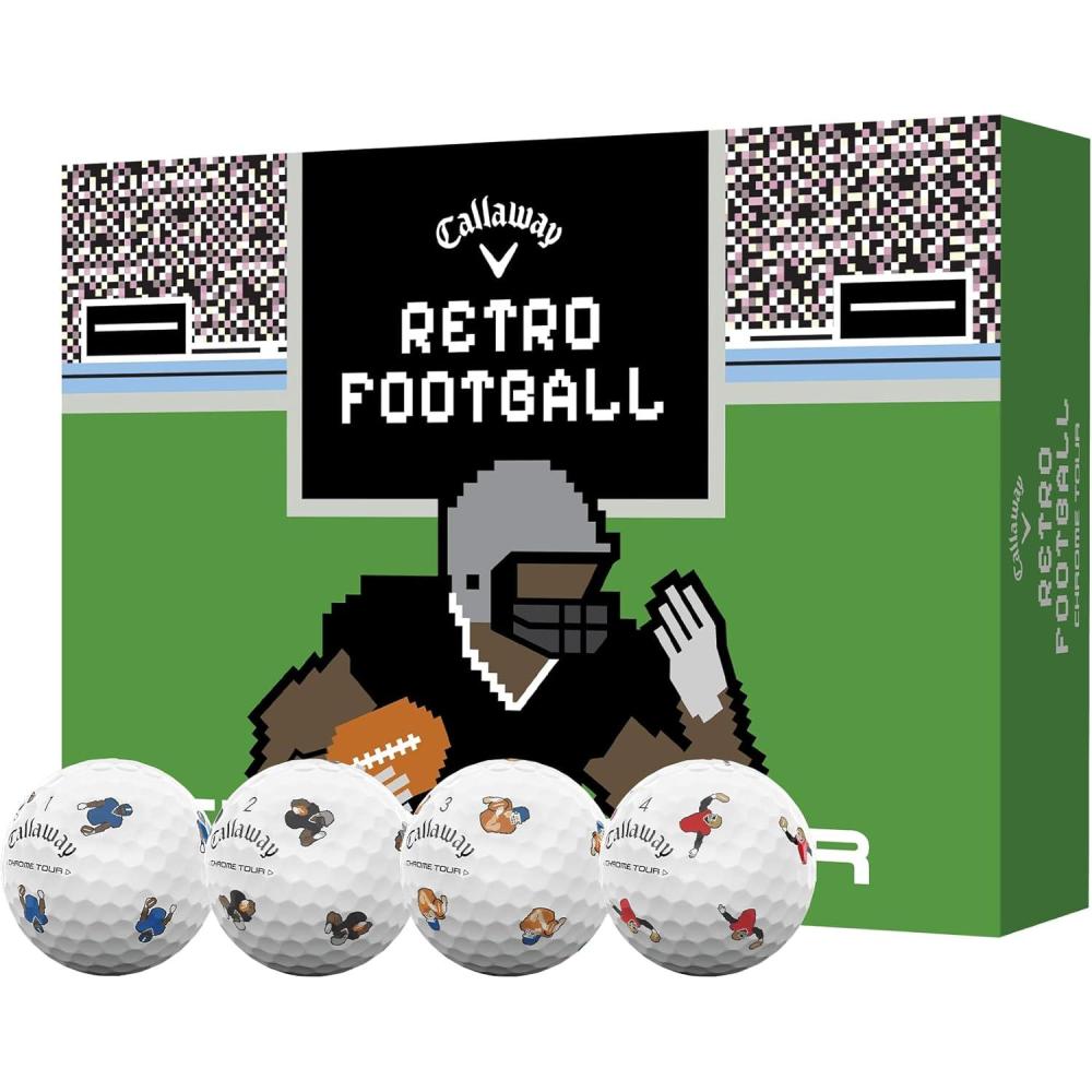 imageCallaway Golf Chrome Tour Golf BallsRetro Football