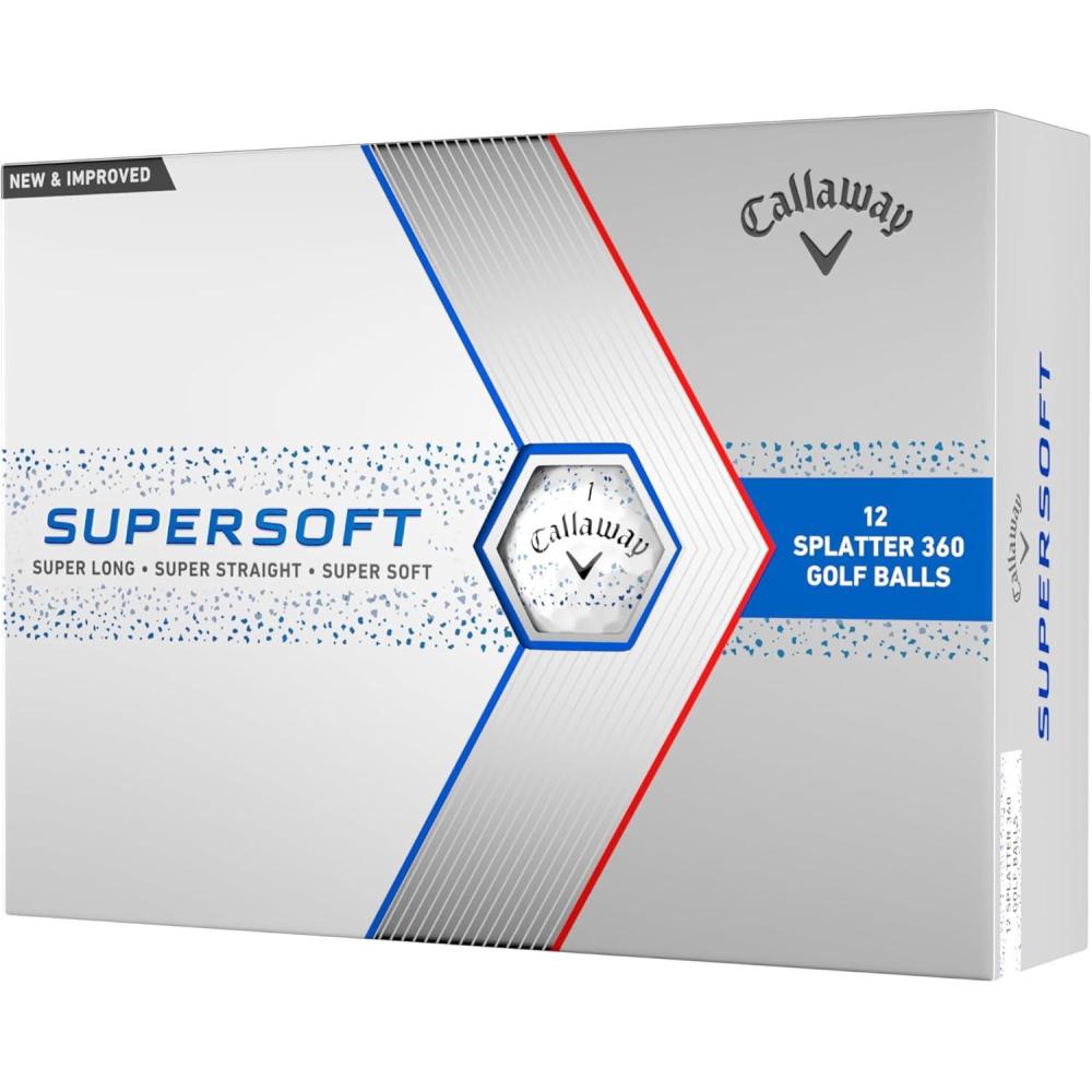 imageCallaway Golf Supersoft Golf Balls 2023Blue Splatter
