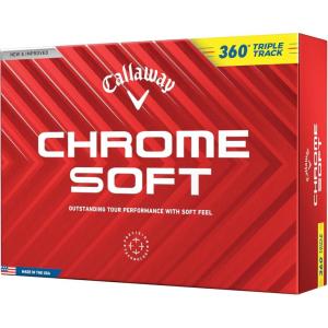 Callaway Golf Chrome Soft Golf Balls(360 Triple Track (Yellow))