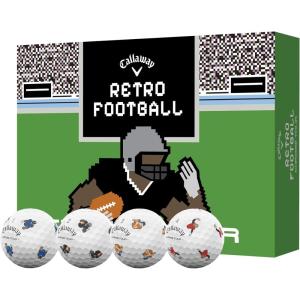 Callaway Golf Chrome Tour Golf Balls(Retro Football)