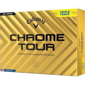 Callaway Golf Chrome Tour Golf Balls(Triple Track (Yellow))