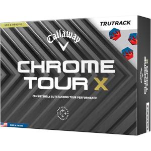 Callaway Golf Chrome Tour X Golf Balls(True Track (Blue/Red))