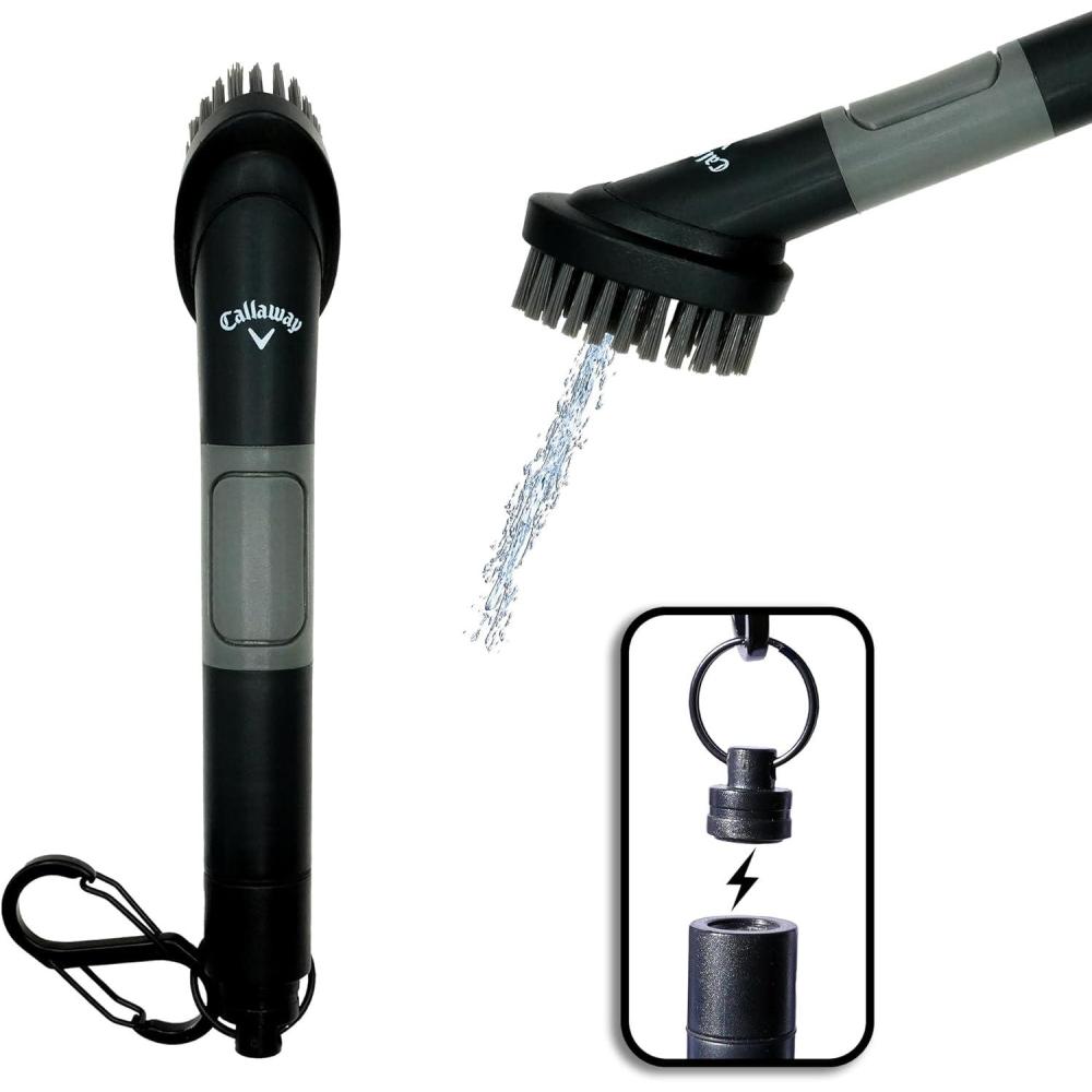imageCallaway Golf H2GO Water Scrub Magnetic Club Brush  QuickRelease Magnetic Spray Club Brush for Your Golf Clubs