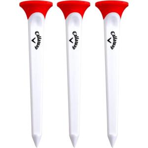 Callaway Par Tee Plastic Golf Tees(Red/White)