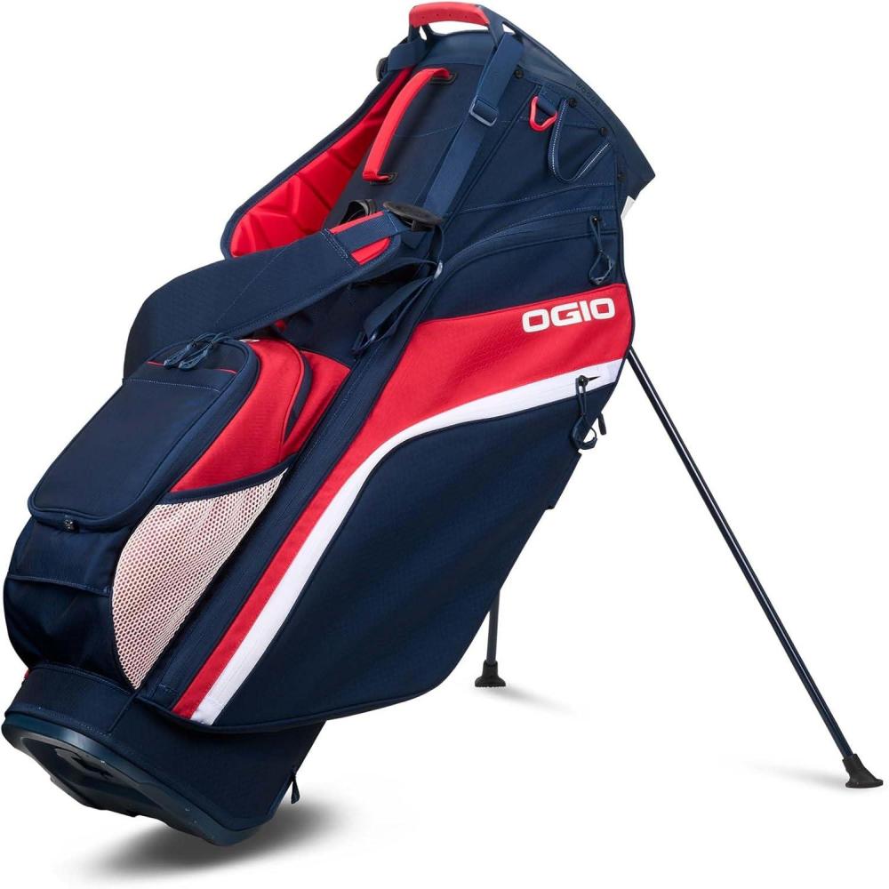 imageOGIO Golf Woode Hybrid Stand BagRedWhiteBlue