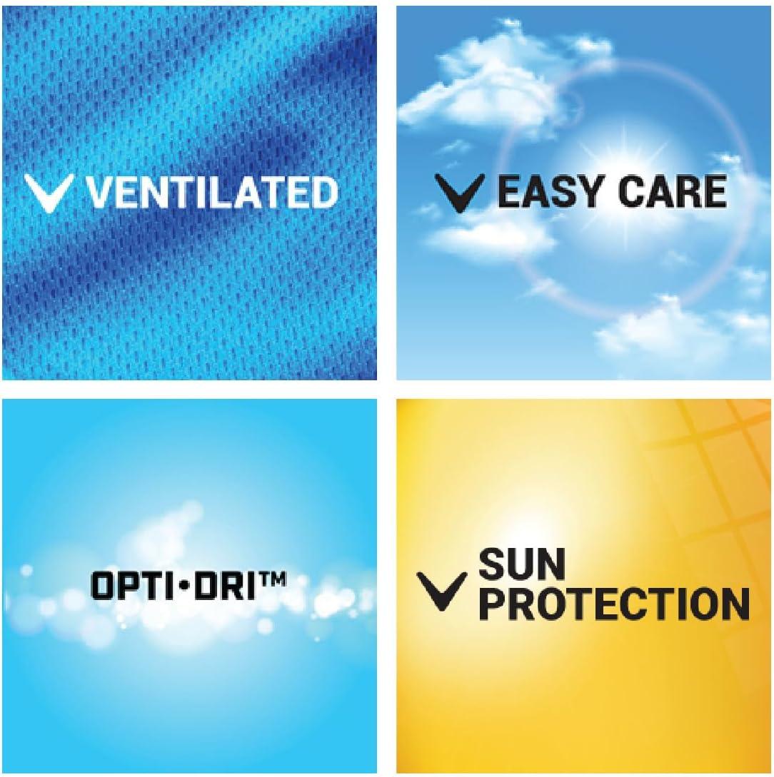 imageCallaway Mens Long Sleeve Moisture Wicking Golf Polo Shirt with Stretch Fabric Available in Big amp TallBright White