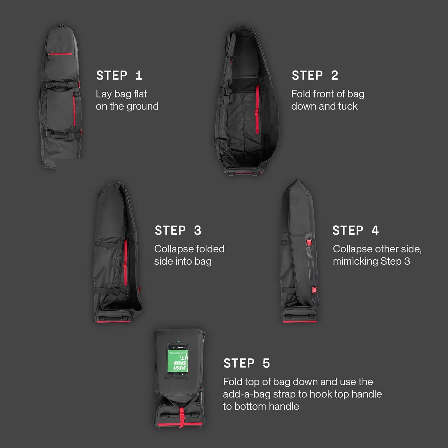 imageOGIO Golf Wheeled Travel Bag for Golf Bag and ClubsSeagrass