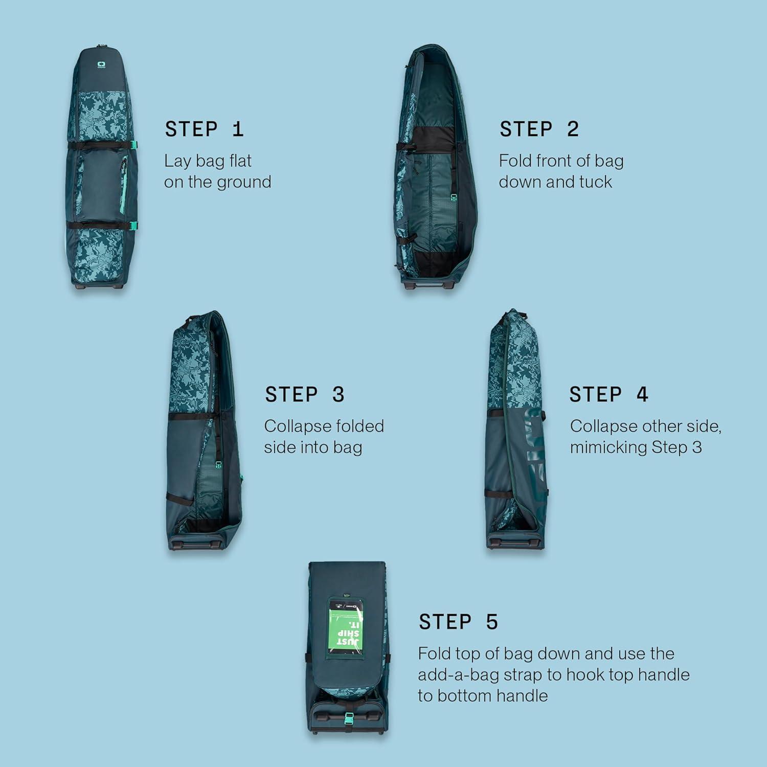 imageOGIO Golf Wheeled Travel Bag for Golf Bag and ClubsTarmac