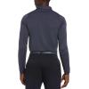 Callaway Men’s Long Sleeve Moisture Wicking Golf Polo Shirt with Stretch Fabric (Available in Big & Tall)(Navy Chambray Heather)