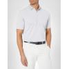 Callaway Mens Short Sleeve Stretch Ottoman Performance Golf Polo, Moisture-Wicking, Sun Protection (Available in Big & Tall)(White)