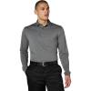 Callaway Men’s Long Sleeve Moisture Wicking Golf Polo Shirt with Stretch Fabric (Available in Big & Tall)(Quiet Shade Heather)