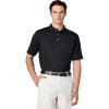 Callaway Mens Short Sleeve Stretch Ottoman Performance Golf Polo, Moisture-Wicking, Sun Protection (Available in Big & Tall)(Black)