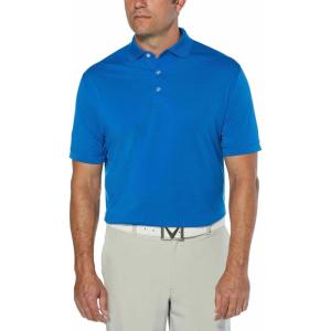 Callaway Mens Short Sleeve Stretch Ottoman Performance Golf Polo, Moisture-Wicking, Sun Protection (Available in Big & Tall)(Magnetic Blue)