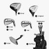 Callaway Golf Men’s Strata Intro Complete 9 Piece Package Set (Gray, 9 Piece (strata Intro), Men’s, Right Hand)