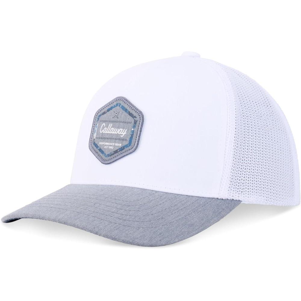 imageCallaway Golf Carlsbad Trucker HeadwearWhiteHeather Grey
