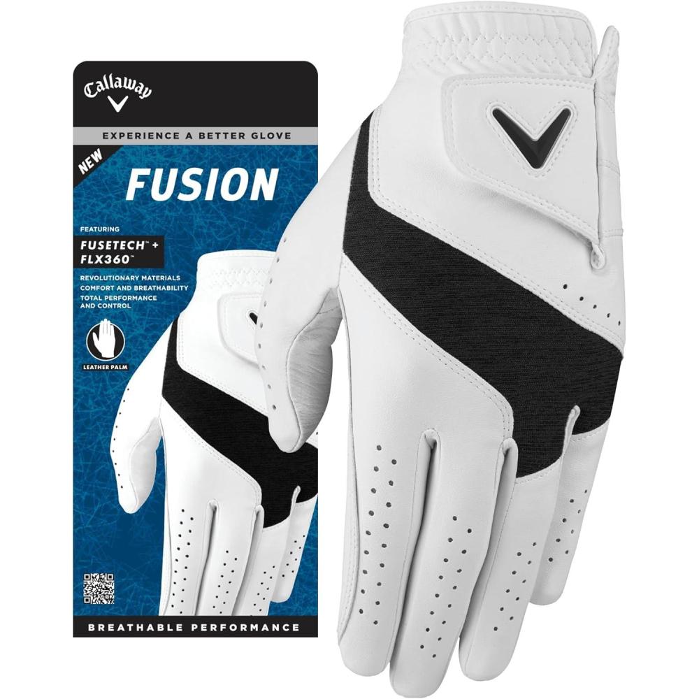 imageCallaway Golf Fusion GloveWhiteCharcoal