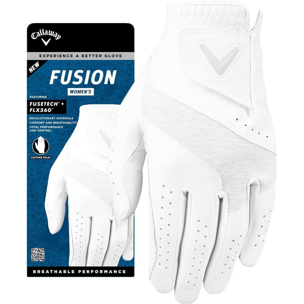 imageCallaway Golf Fusion GloveWhiteSilver