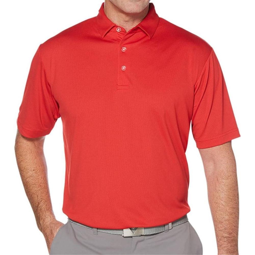 imageCallaway Mens Basics Short Sleeve Birdseye Polo ShirtSalsa