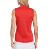 Callaway Women’s Opti-Dri Sleeveless Golf Polo with UV Block Sun Protection, Flexible Fit, Ladies Performance Apparel(True Red)