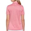 Callaway Womens Quarter Zip Short Sleeve Heather Golf Polo Shirt(Fruit Dove Htr)
