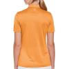 Callaway Womens Quarter Zip Short Sleeve Heather Golf Polo Shirt(Nectarine Htr)