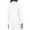 Callaway Women’s Solid Sun Protection 1/4 Zip with Chev Front Seams & Top Stitching Detail Shirt(Brilliant White)
