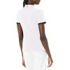 Callaway Womens Swingtech™ Asymmetrical Color Block Short Sleeve Golf Polo Shirt(Brilliant White)