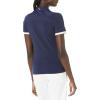 Callaway Womens Swingtech™ Asymmetrical Color Block Short Sleeve Golf Polo Shirt(Peacoat)