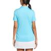 Callaway Women’s Tournament Short Sleeve Golf Polo Shirt, Added Stretch, Moisture-Wicking, Sun Protection(Blue Atoll)