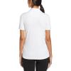 Callaway Women’s Tournament Short Sleeve Golf Polo Shirt, Added Stretch, Moisture-Wicking, Sun Protection(Bright White)
