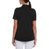 Callaway Women’s Tournament Short Sleeve Golf Polo Shirt, Added Stretch, Moisture-Wicking, Sun Protection(Caviar Black)
