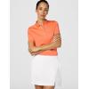 Callaway Women’s Tournament Short Sleeve Golf Polo Shirt, Added Stretch, Moisture-Wicking, Sun Protection(Hot Coral)