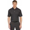 Callaway Mens Basics Short Sleeve Birdseye Polo Shirt(Black)