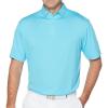 Callaway Mens Basics Short Sleeve Birdseye Polo Shirt(Blue Atoll)