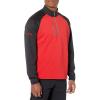 Callaway Mens Swing Tech Midweight Ottoman Fleece 1/4 Zip Golf Sweater(True Red)