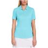 Callaway Womens Short Sleeve Opti-dri Cooling Birdseye Golf Polo Shirt(Blue Atoll)