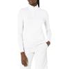 Callaway Women’s Solid Sun Protection 1/4 Zip with Chev Front Seams & Top Stitching Detail Shirt(Brilliant White)