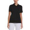Callaway Women’s Tournament Short Sleeve Golf Polo Shirt, Added Stretch, Moisture-Wicking, Sun Protection(Caviar Black)