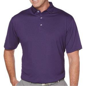 Callaway Mens Basics Short Sleeve Birdseye Polo Shirt(Parachute Purple)