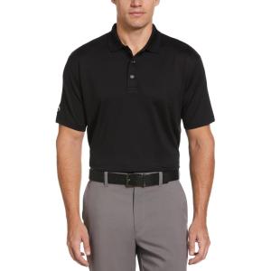 Callaway Mens Solid Opti-dri Short Sleeve Stretch Golf Polo, Sun Protection, Moisture-Wicking (Available in Big & Tall)(Black)