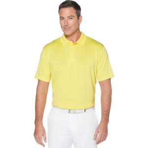 Callaway Mens Solid Opti-dri Short Sleeve Stretch Golf Polo, Sun Protection, Moisture-Wicking (Available in Big & Tall)(Lemon Zest)