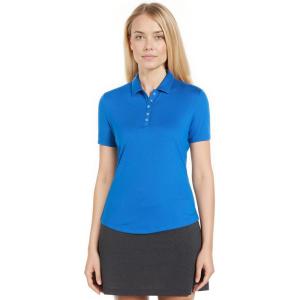 Callaway Womens Short Sleeve Opti-dri Cooling Birdseye Golf Polo Shirt(Magnetic Blue)