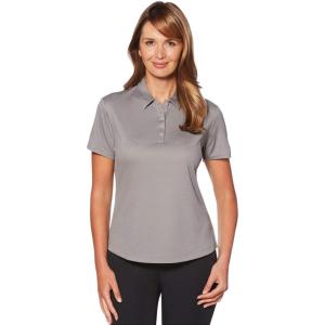 Callaway Womens Short Sleeve Opti-dri Cooling Birdseye Golf Polo Shirt(Quiet Shade)