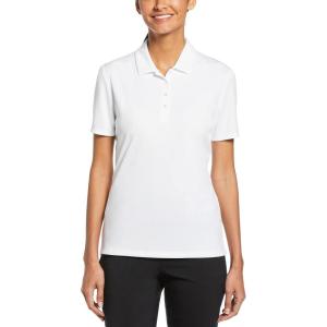 Callaway Women’s Tournament Short Sleeve Golf Polo Shirt, Added Stretch, Moisture-Wicking, Sun Protection(Bright White)