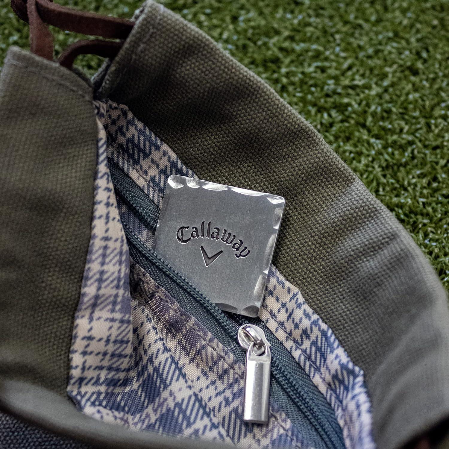 imageCallaway Heritage Golf Accessories Kit  Features a Premium Club Brush valuables Pouch tees and a Gold and Silver Metal Golf Ball MarkerGreen