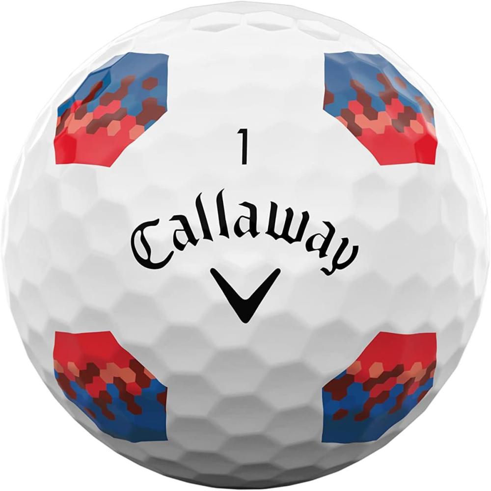 imageCallaway Golf 2022 Chrome Soft Golf Balls True Track RedBlueTrue Track RedBlue
