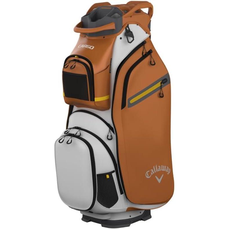 imageCallaway Golf Cargo Cart BagWhiteCopperGolden Rod